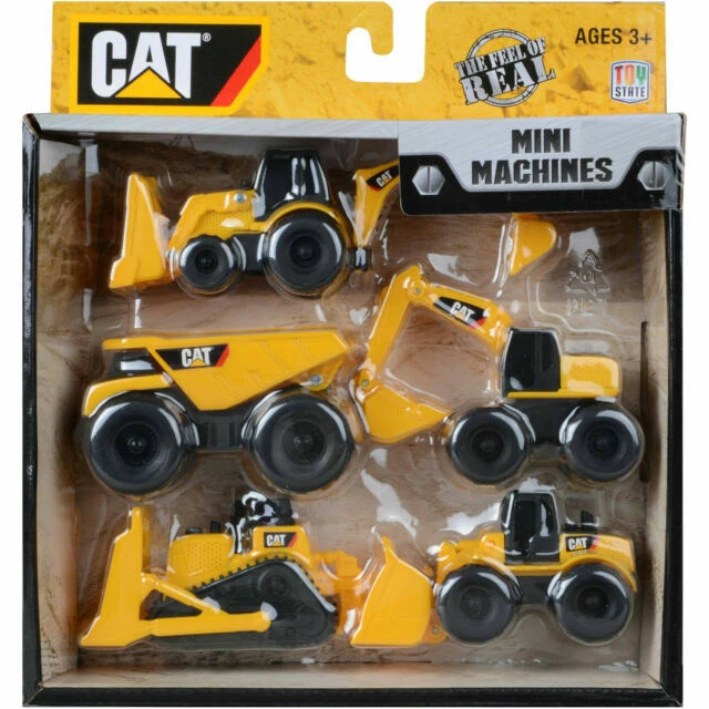 CAT Mini Machines Toy Set - Pack of 4