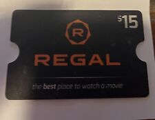 $15 Credit Regal Cinemas Movie Snacks Popcorn Gift Card!!