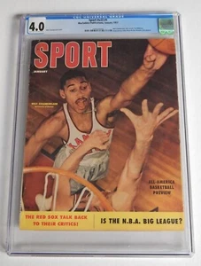 Wilt Chamberlain CGC 4.0 Januar 1957 Sport Magazin Kiosk Rookie 5 Jahre B4 SI - Bild 1 von 2