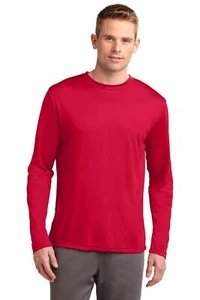 Sport-Tek ST350LS Men's Long Sleeve Dri Competitor Performance Plain Tee - Picture 1 of 30