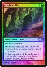 Arachnus Web FOIL Magic 2012 / M12 NM Green Common MAGIC MTG CARD ABUGames