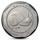 Guinea   Guinee 25000 Francs Fauna Snail Bimetal Bi Metallic 2013 Unc