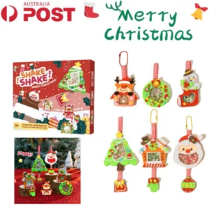 6Pcs Christmas Tree Pendant Keychain Cars Hanging Ornament DIY Craft Decoration - Picture 1 of 9