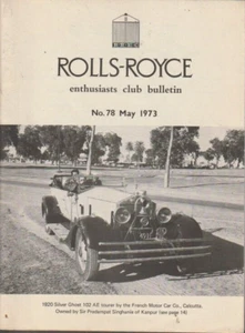 Rolls Royce Enthusiasts Club Bulletin May 1973 & January 1977 KL3155 - Picture 1 of 4