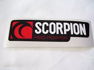 Scorpion Red Power Decal Sticker Vinyl ~ Heat Resistant  - Picture 1 of 1