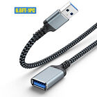 1-2Pack 6.6Ft 2M Usb 3.0 Extension Cable High Speed Cord Usb A Male To Female Us