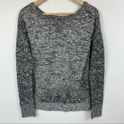 Suéter American Eagle Outfitters Gris Crew Plateado Acento Brillante Talla Grande Foto 1 de 4