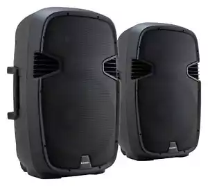 2x Cassa Altoparlante Attiva 2 Vie PA Diffusore Amplificata Bluetooth 15'' 800W - Foto 1 di 9