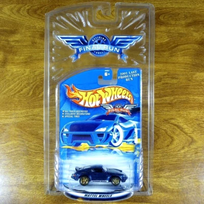 Hot Wheels 2001 Final Run Retiring Model P-911 Porsche 911 Metalflake Blue 2001 - Image 1 of 4