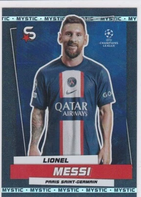 LIONEL MESSI Topps Soccer RARE MYSTIC FOIL $$ INSERT CARD Paris Saint-Germain LE - Image 1 of 2