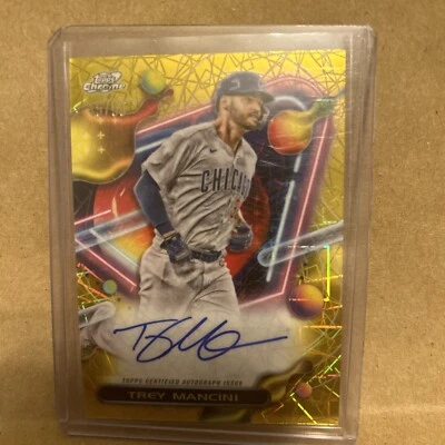2023 Topps Cosmic Chrome Trey Mancini Gold Interstellar Auto /50 #CCA-TM - Image 1 of 3