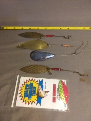 5 pc Lot  of Spinner Blades Fishing  ( H+J -Sebago-Davis-Walleye ) - Image 1 of 3