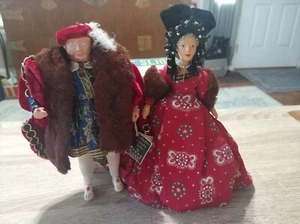 Peggy Nisbet Henry the 8th & Catherine of Aragon vintage dolls - Picture 1 of 14