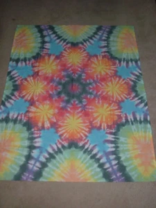 Tie-Dye halbes Doppelblatt Wandteppich: 49" x 63" - Bild 1 von 2