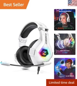 Advanced Gaming Headset with 50mm Drivers, Active Noise Cancellation, RGB Light - Picture 1 of 8