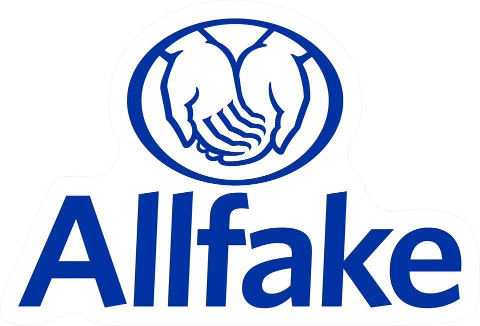 All Fake AllState Parody Funny Hard Hat Vinyl Bumper Sticker Decal — 第 1/1 张图片