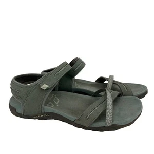 Merrell Women's Blue Smoke Leather Sandals Size 8 - Picture 1 of 9