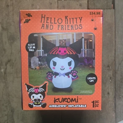 SANRIO, GEMMY Hello Kitty & Friends Kuromi Airblown Inflatable Halloween Yard Decor 4.5’ - New