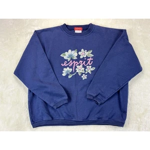 Vintage 80er Esprit Kinder Sweatshirt Blumen Grafik Mädchen XL - Bild 1 von 5