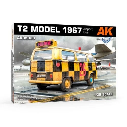 AK AK35033 1/35 Volkswagen T2 Model 1967 Airport Bus - Immagine 1 di 4