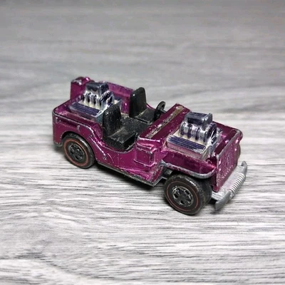Vintage Original 1971 Hot Wheels Redline Grass Hopper Magenta Car For Restore - Image 1 of 4