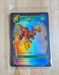 Guilmon BS-1 2002 Digimon D-Tector Card Game Battle Spirit Game Exclusive Promo - Picture 1 of 9