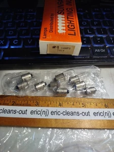 Sunray 1816 MINIATURE LAMP AUTOMOTIVE 12V 3CP box of 9 - Bild 1 von 3