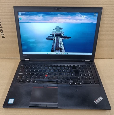 Lenovo Thinkpad P52 i7-8850H 2.6Ghz 32GB 512GB SSD Win11 15.6" P2000 Laptop - C - Image 1 of 3