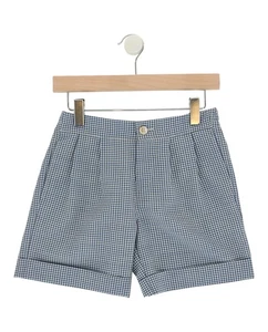 Gucci Girls Gingham Wool-Blend Shorts - Picture 1 of 2