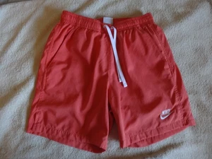 Nike Club Essentials Woven Flow Shorts Bright Orange Sz XS AR2382-814 NWOT - Picture 1 of 8