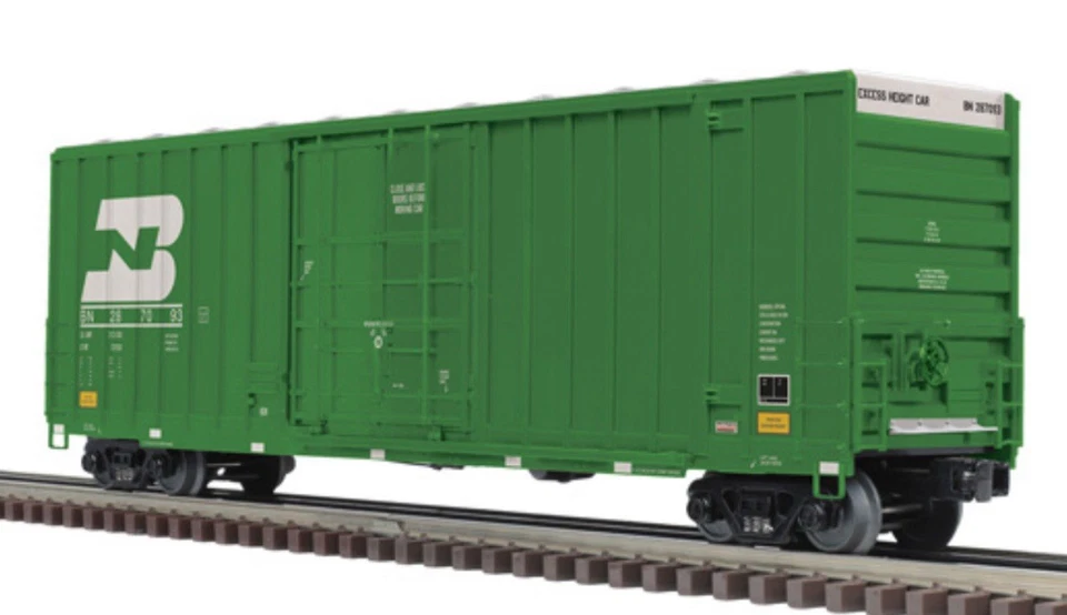 ATLAS O MTH PREMIER BURLINGTON NORTHERN 50’ HIGH CUBE GUNDERSON BOX CAR O SCALE - Image 1 of 1