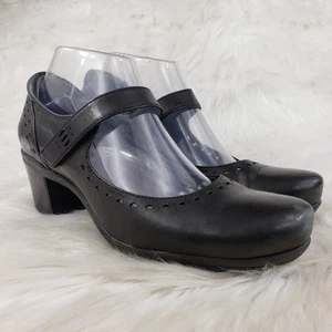 ABEO Penny schwarze hochhackige Mary Jane-Pumps aus Leder Damengröße US 8N schmal - Bild 1 von 5