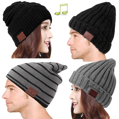 Warm Beanie Hat Wireless Bluetooth Beanie Headphone Headset For Sports Running - Image 1 of 4