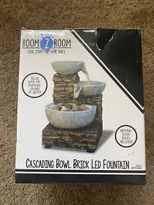 Room 2 Room Cascading Bowl Brick LED Fountain - Picture 1 of 10