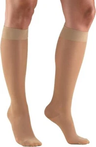 Compression Socks for Women Truform 15-20 mmHg Knee High Tan - Picture 1 of 3