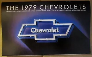 1979 Chevrolet 22 Seiten Verkaufskatalog Prospekt - alle Modelle - Bild 1 von 8