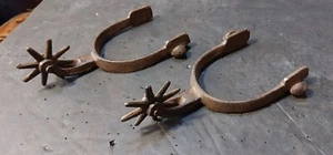 Cast Iron SPURS Rodeo Cowboy Western Rustic Home Decor Texas Spurs - Picture 1 of 12