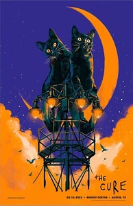 The Cure 2023 Austin Gerahmtes Konzert Poster - Bild 1 von 2