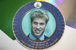 Placa China Sheltoniana Príncipe Guillermo de Gales 21 Cumpleaños 21 de Junio 2003 - Imagen 1 de 6