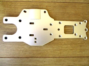 BAJA SILVER REAR CHASSIS PLATE COMPATIBLE WITH HPI 87482 - Picture 1 of 5