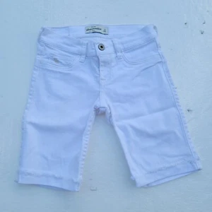 Abercrombie Kids Girls Bermuda Shorts Distressed  White Denim Size 12 - Picture 1 of 10