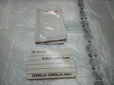 Libro uso e manutenzione toyota corolla LINGUA TEDESCA 1.6 GLI 1990  - Immagine 1 di 4