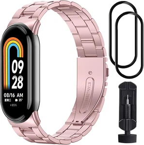 Cinturino Acciaio Inossidabile Compatibile Con Xiaomi Mi Band 9 E Xiaomi Mi Band - Foto 1 di 12