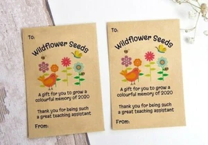 Asistente de enseñanza TA Paquetes de semillas de regalo de fin de término Semillas de flores silvestres - Imagen 1 de 3