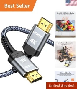 5M 4K HDMI 2.0 Cable - eARC High Speed 18Gbps with HDR & Dolby Vision Support - Picture 1 of 9