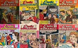 1955 - 1956 paquete de cómics Exotic Romances - 8 libros electrónicos en CD - Imagen 1 de 3