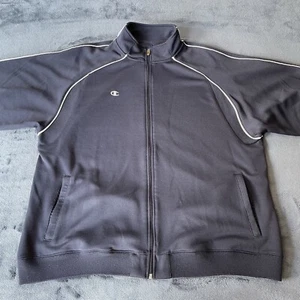 Champion Long Sleeve Full Zip Navy Blue Track Jacket XL - Picture 1 of 13