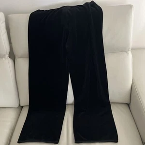 Sonia Rykiel Black Velvet Sweatpants Size XL. - Picture 1 of 4