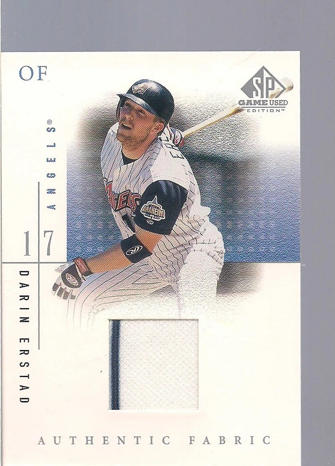 DARIN ERSTAD  GAME USED  JERSEY 2001 UPPER DECK SP AUTHENTIC BASEBALL - Image 1 of 1
