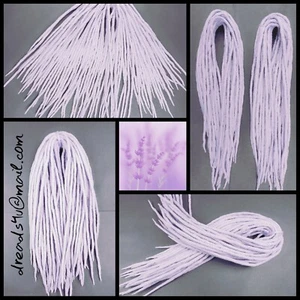 wool dreadlocks "Lavender flower" 10 pieces - Zdjęcie 1 z 7